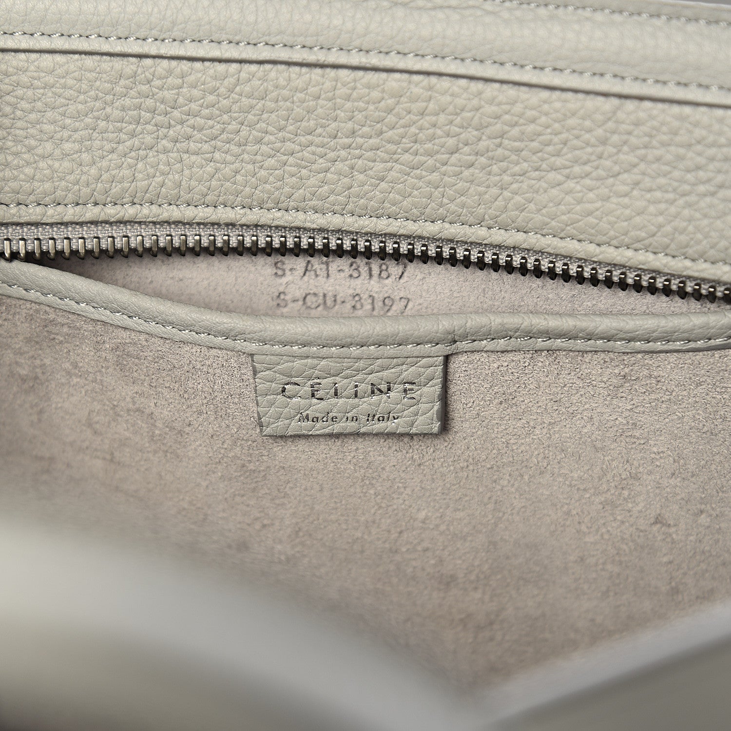 Celine Drummed Calfskin Nano Luggage Lune 5 of 11