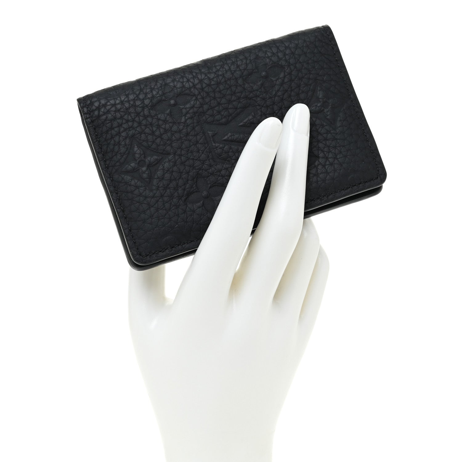 Louis Vuitton Taurillon Monogram Pocket Organizer Black 2 of 9