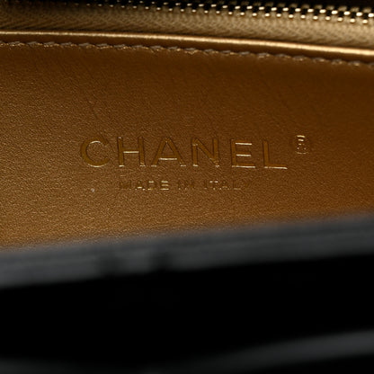 Chanel Lambskin Quilted Coco Midnight Clutch Black 6 of 7