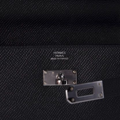 Hermes Epsom Kelly Wallet To Go Black 8 of 10
