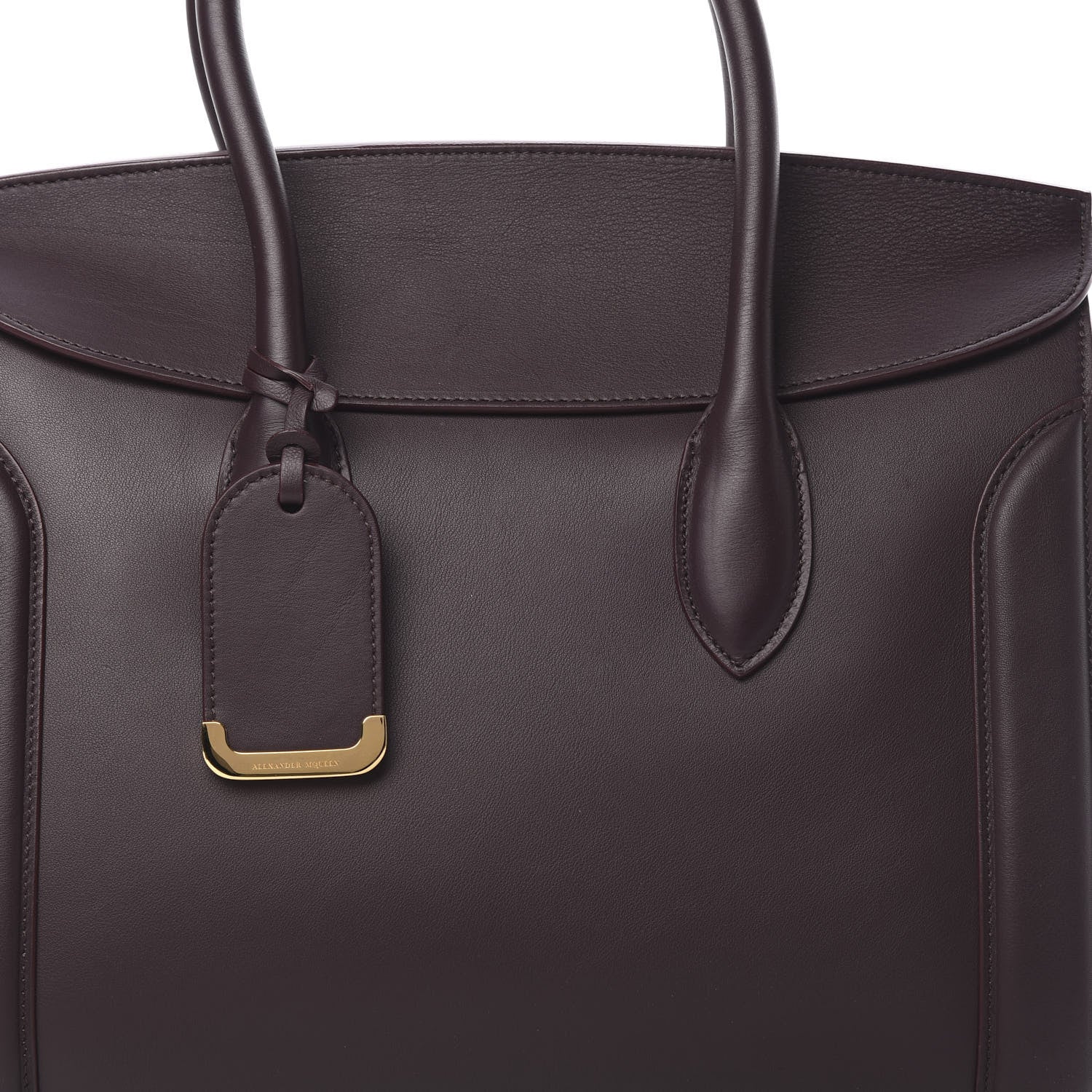 Alexander McQueen Sweet Calfskin Heroine 35 Burgundy 8 of 10