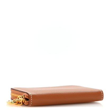 Hermes Evercolor Zipengo Chain D'Ancre Compact Cardholder Gold 4 of 8