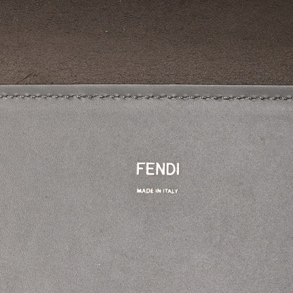 Fendi Vitello King Plexiglass Logo Embossed Medium Fendi Sunshine Shopper Tote Moon 6 of 9