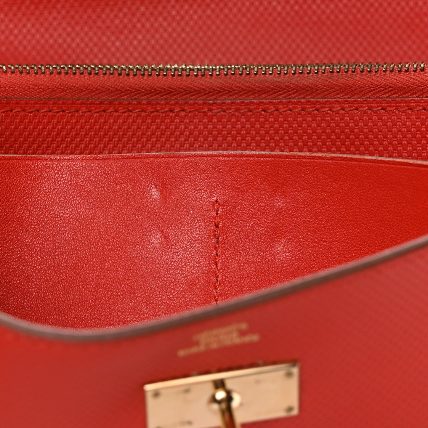Grain d'H Kelly Longue Wallet Sanguine
