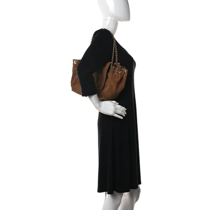 Chanel Suede Accordion Flap Brown 2 of 12