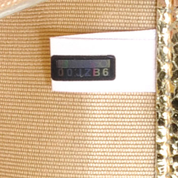 Jimmy Choo Glitter Fabric Reese Clutch Wallet Metallic 6 of 7