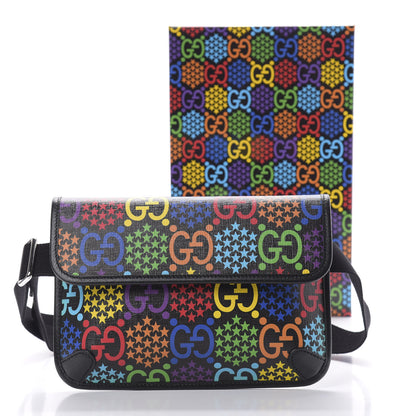 Gucci GG Supreme Monogram Psychedelic Slim Belt Bag Black 11 of 11