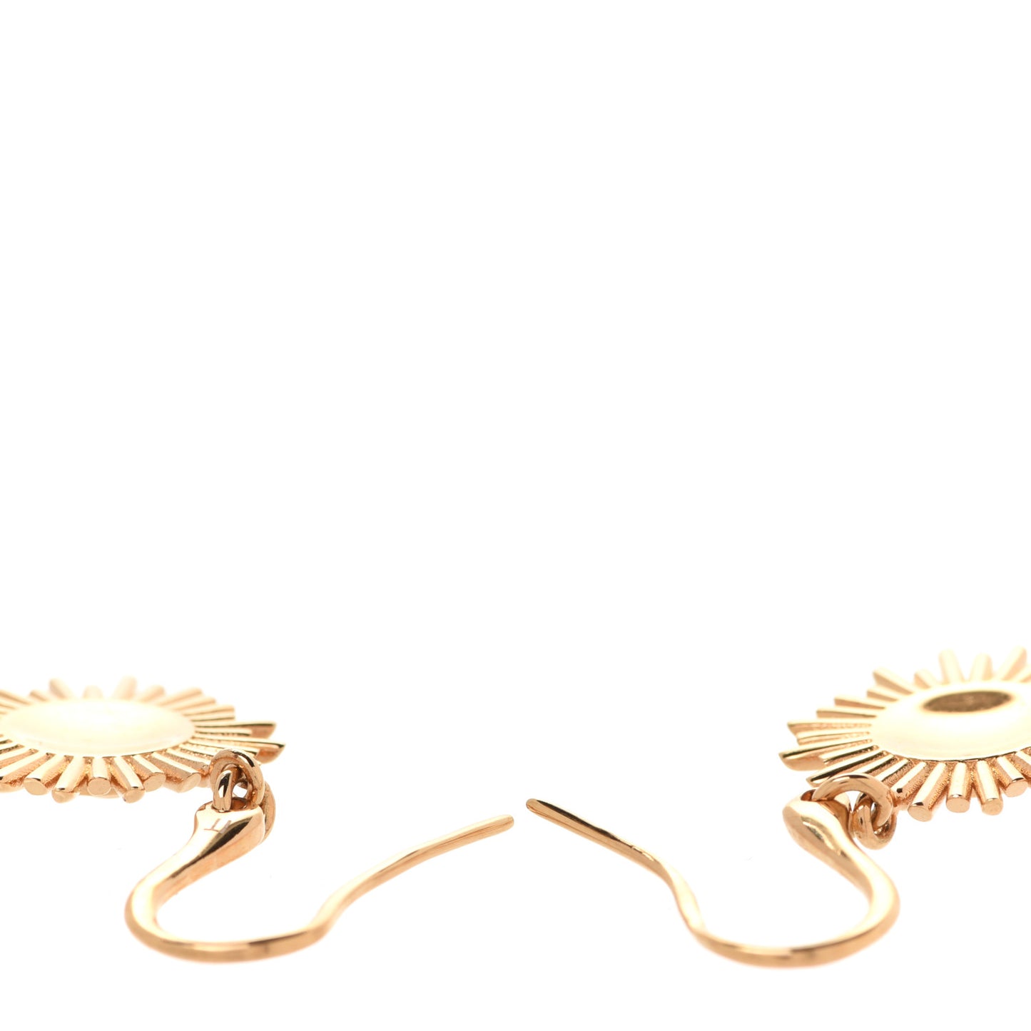 Brass Vendome Drop Earrings Gold