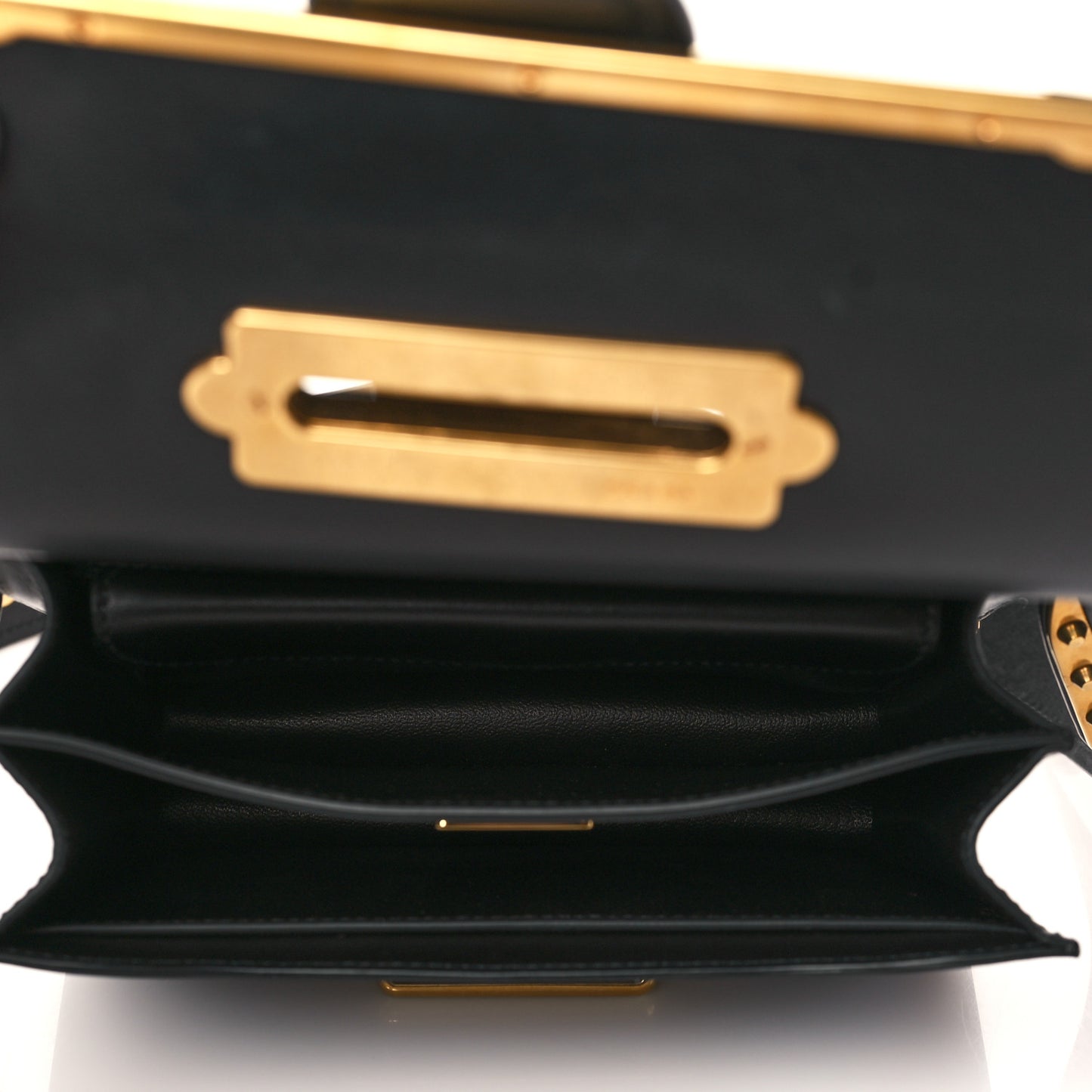 City Calf Saffiano Cahier Bag Black