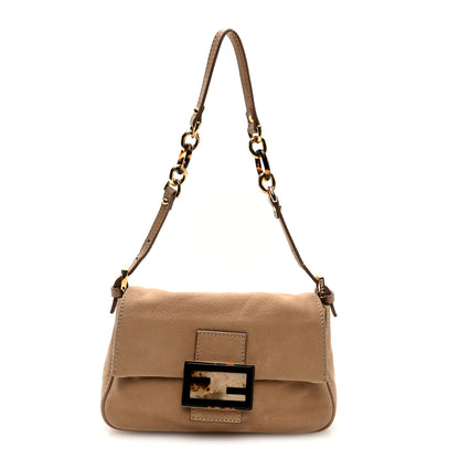 Fendi Vitello Savana Mini Mama Baguette Caramello Tartaruga Natural 1 of 10