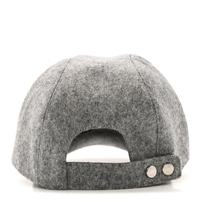 Hermes Wool Davis Varsity Hat 58 Gris Clair 6 of 11