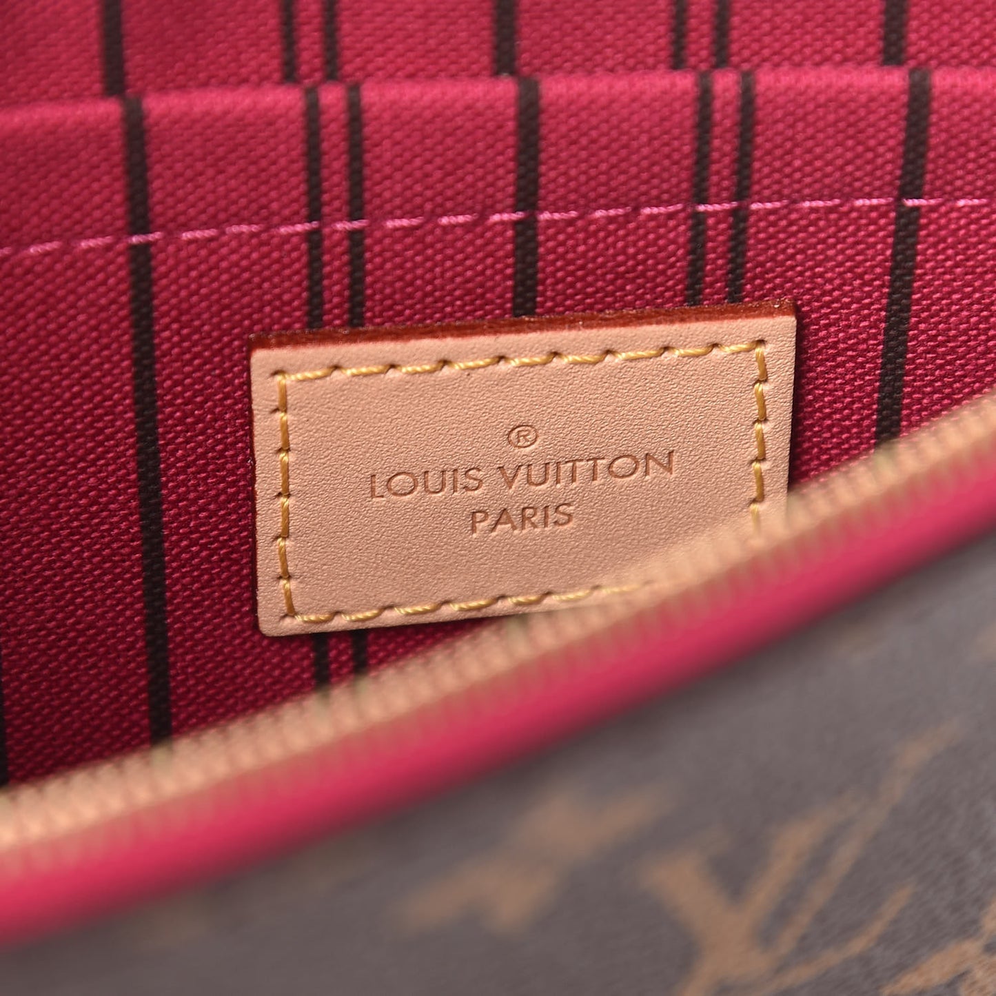 Monogram Neverfull MM GM Pochette Pivoine