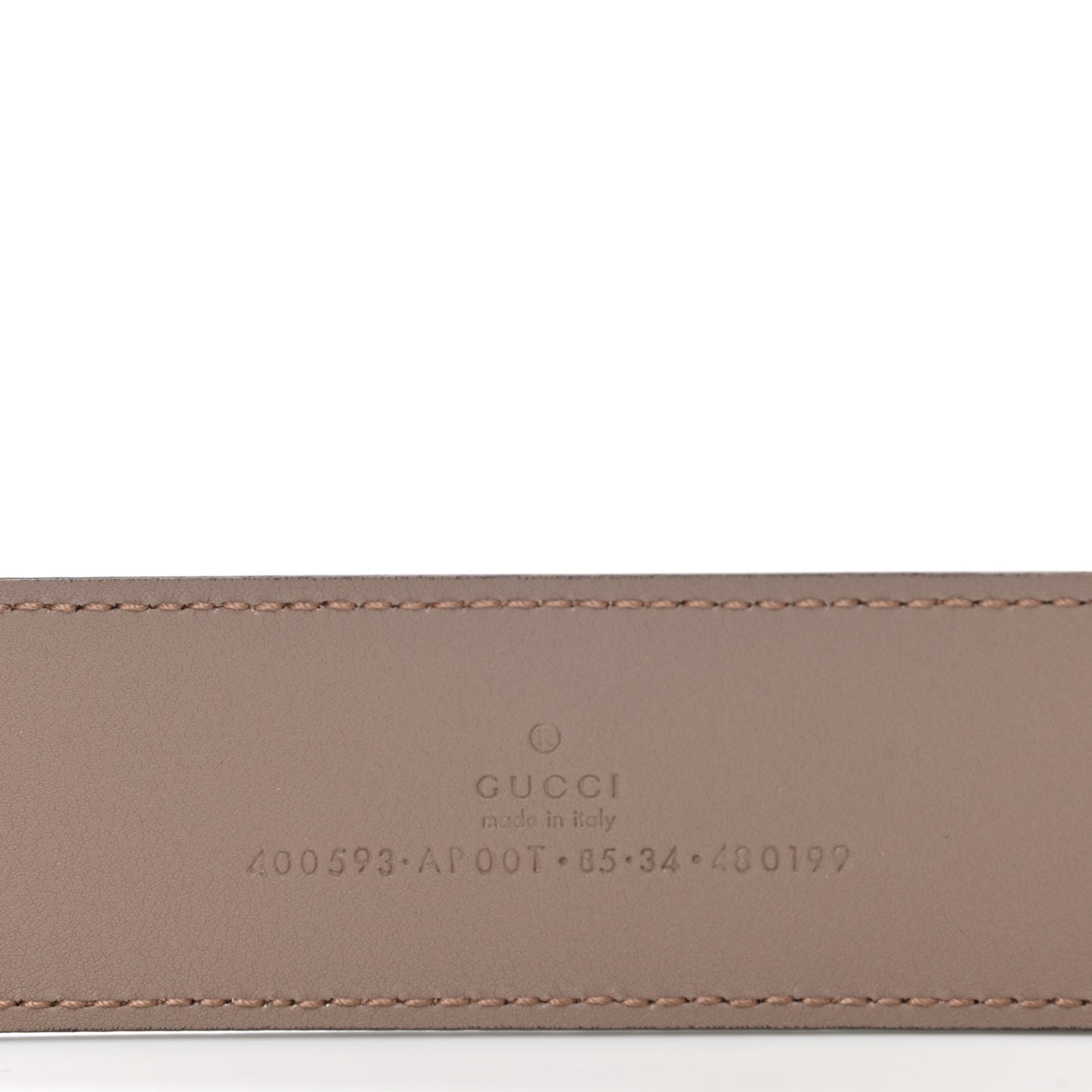 Calfskin Double G 40mm Belt 85 34 Porcelain Rose