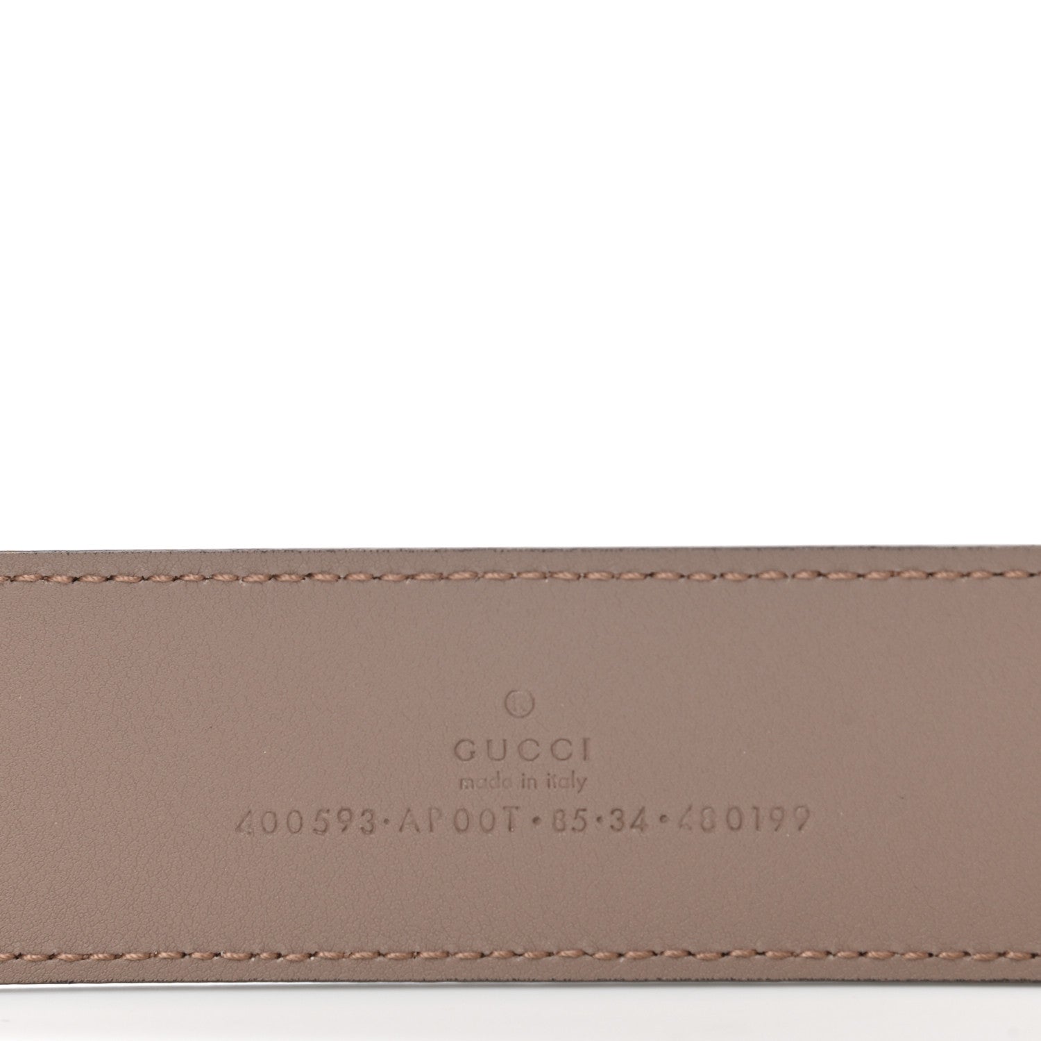 Gucci Calfskin Double G 40mm Belt 85 34 Porcelain Rose 3 of 5