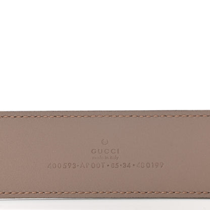 Gucci Calfskin Double G 40mm Belt 85 34 Porcelain Rose 3 of 5
