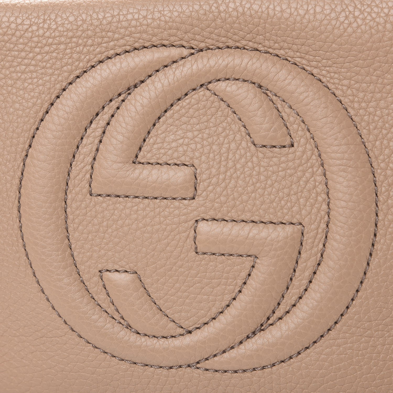 Gucci Pebbled Calfskin Small Soho Disco Bag Camelia 8 of 12