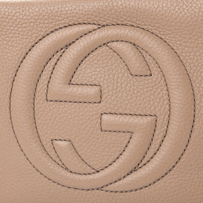 Gucci Pebbled Calfskin Small Soho Disco Bag Camelia 8 of 12
