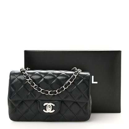 Chanel Lambskin Quilted Mini Rectangular Flap Black 15 of 15