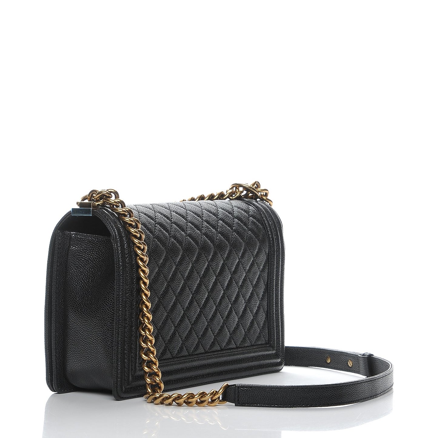 Caviar Quilted New Medium Boy Flap Black