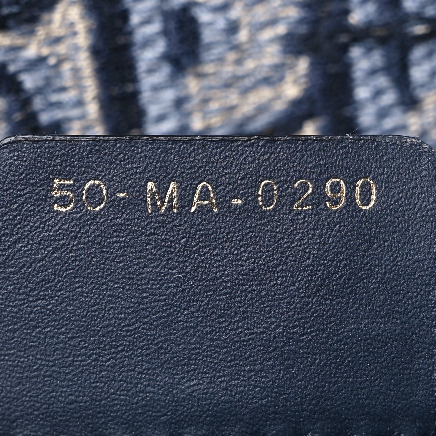Christian Dior Oblique Embroidered Saddle Belt Pouch Blue 7 of 7