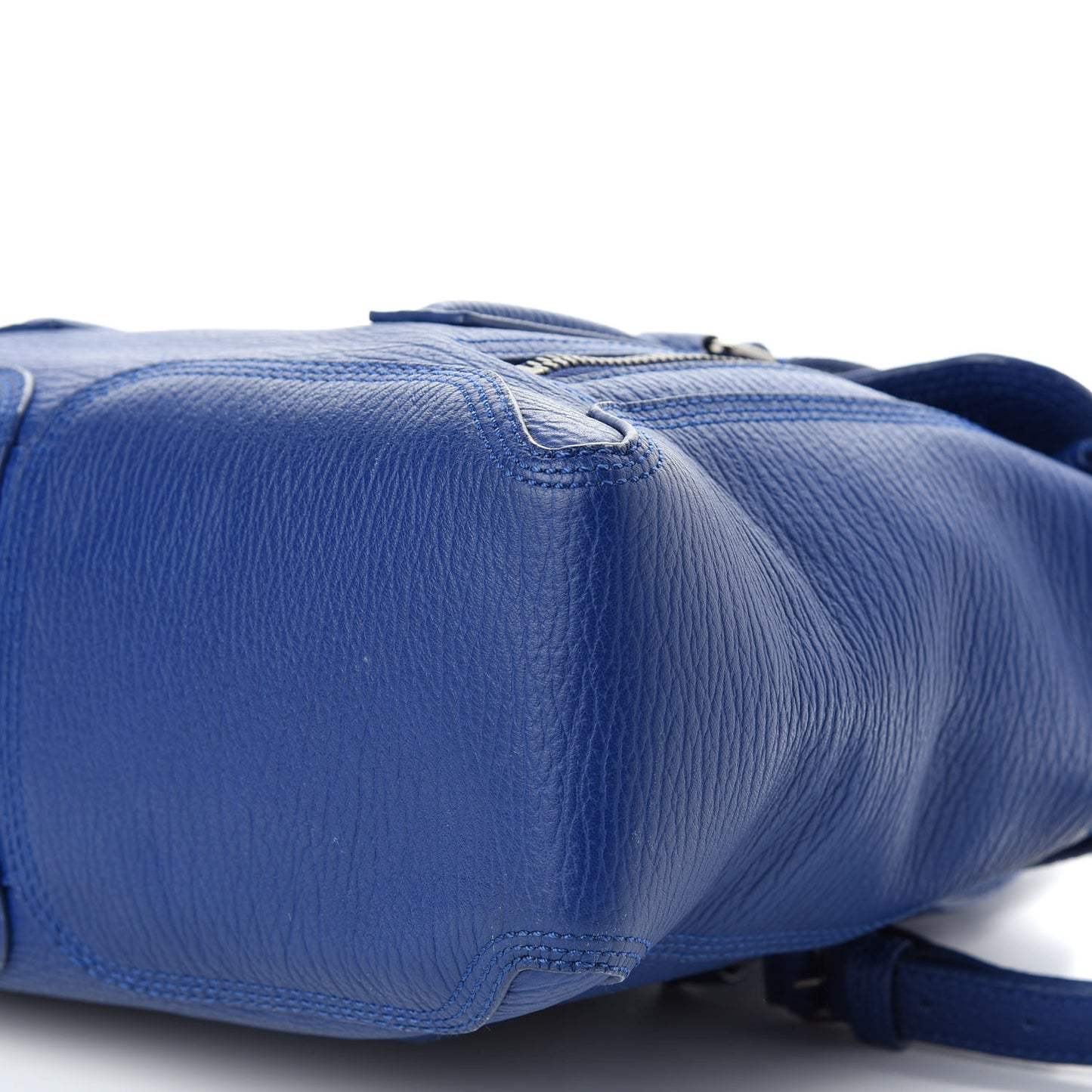 Textured Calfskin Medium Pashli Satchel Cobalt