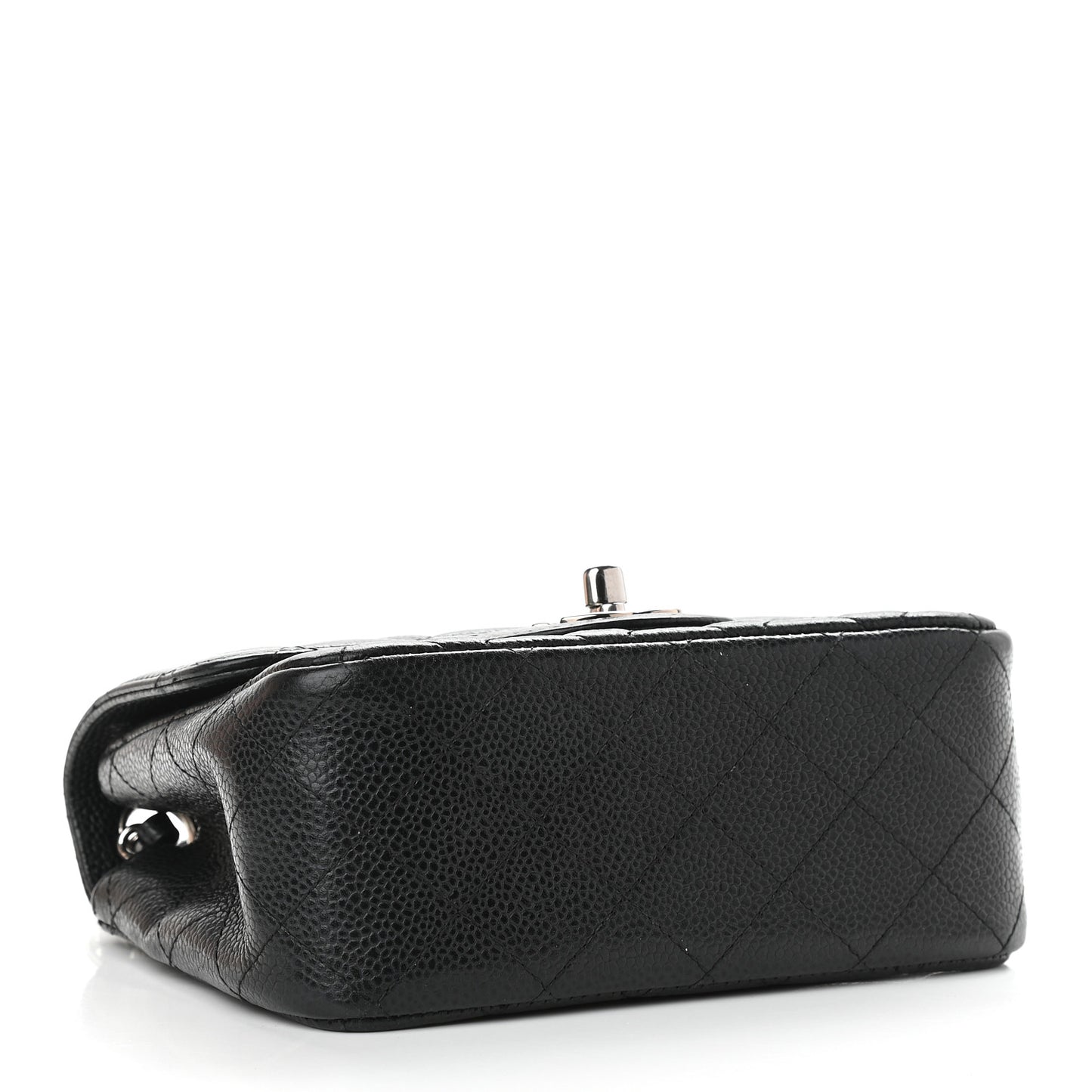 Caviar Quilted Mini Square Flap Black