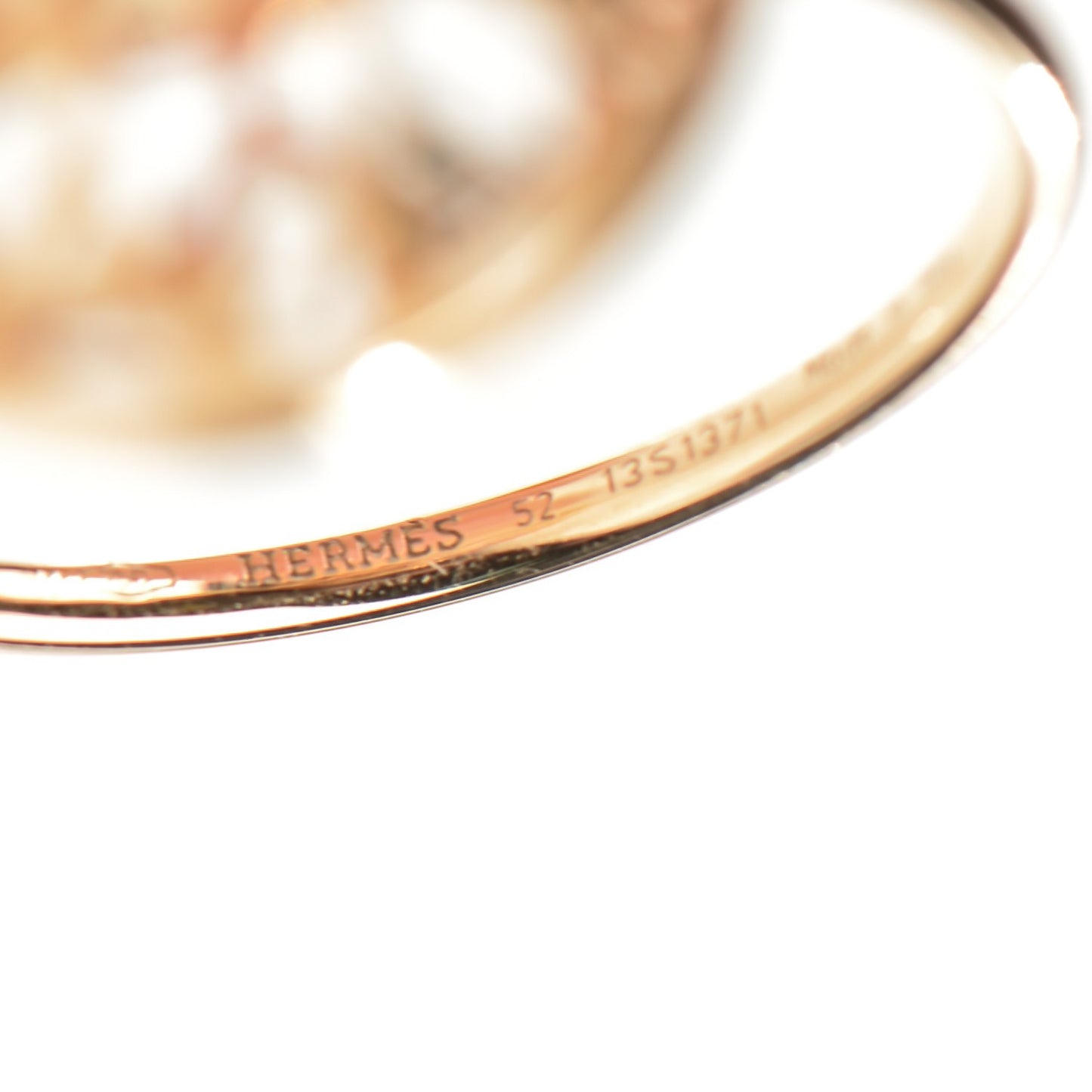 18K Rose Gold Chaine D'Ancre Passerelle Ring 52 6