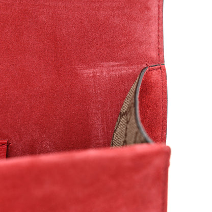 Gucci GG Supreme Monogram Suede Mini Dionysus Shoulder Bag Beige Ebony Vulcanic Red 11 of 11