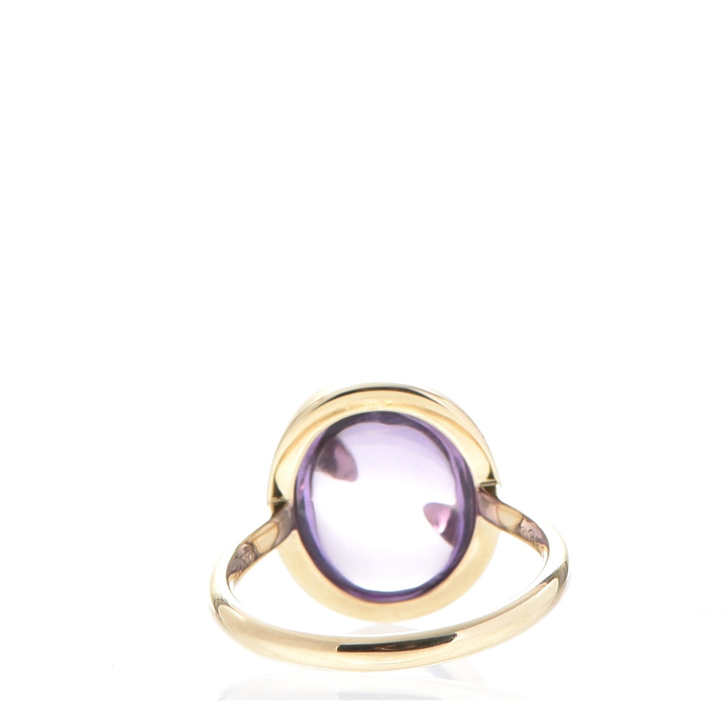 18K Yellow Gold Amethyst Paloma Picasso Olive Leaf Ring 7