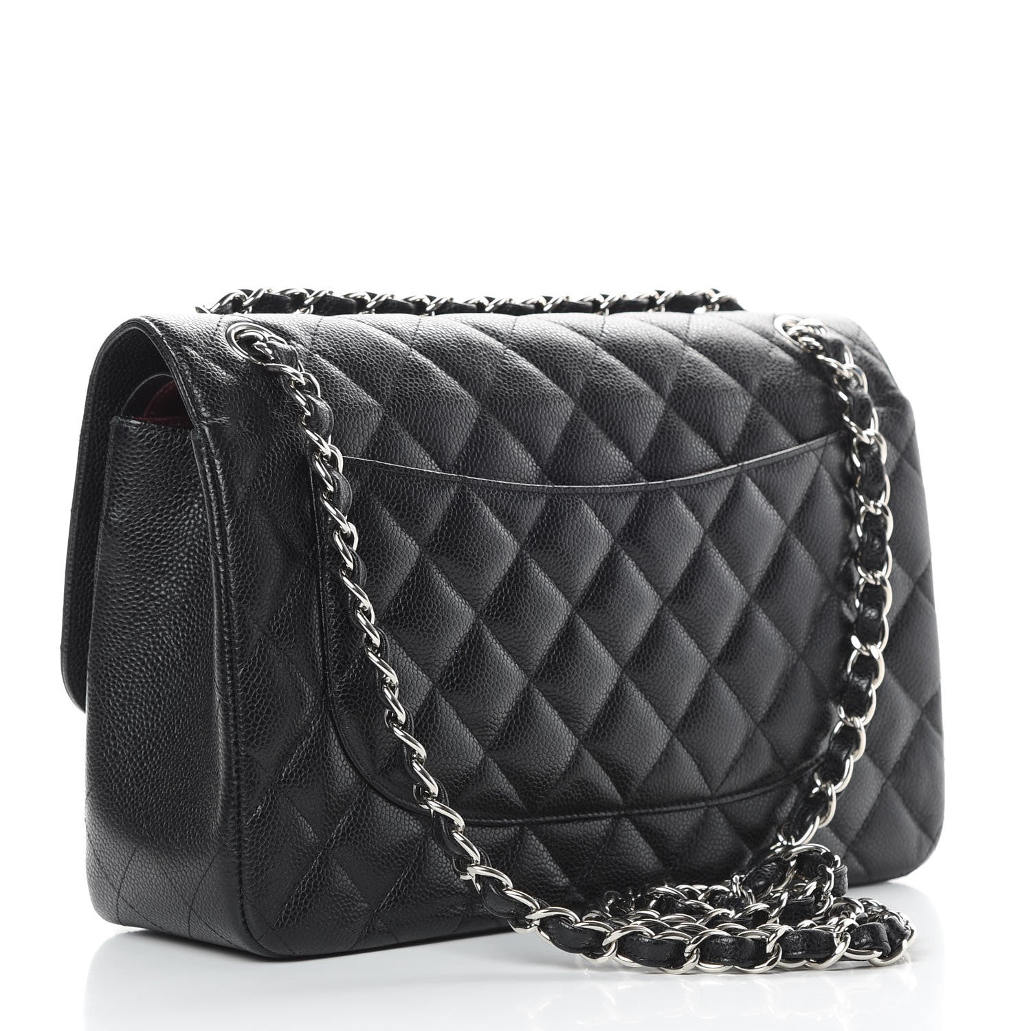 Chanel Caviar Quilted Jumbo Double Flap Black 3 of 16