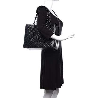 Chanel Caviar Quilted Grand Shopping Tote GST Black 2 of 11