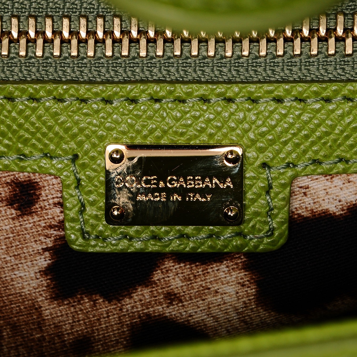 Dolce & Gabbana Dauphine Large Miss Sicily Satchel Green 6 of 6