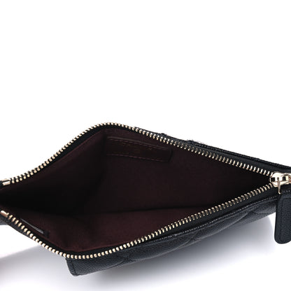 Chanel Caviar Quilted Classic Flat Wallet Pouch Black 4 of 8