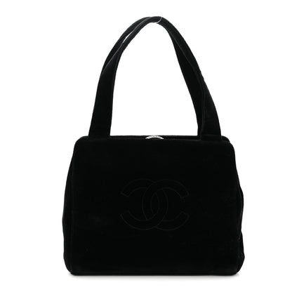 Chanel Velvet CC Shoulder Bag Black 2 of 21