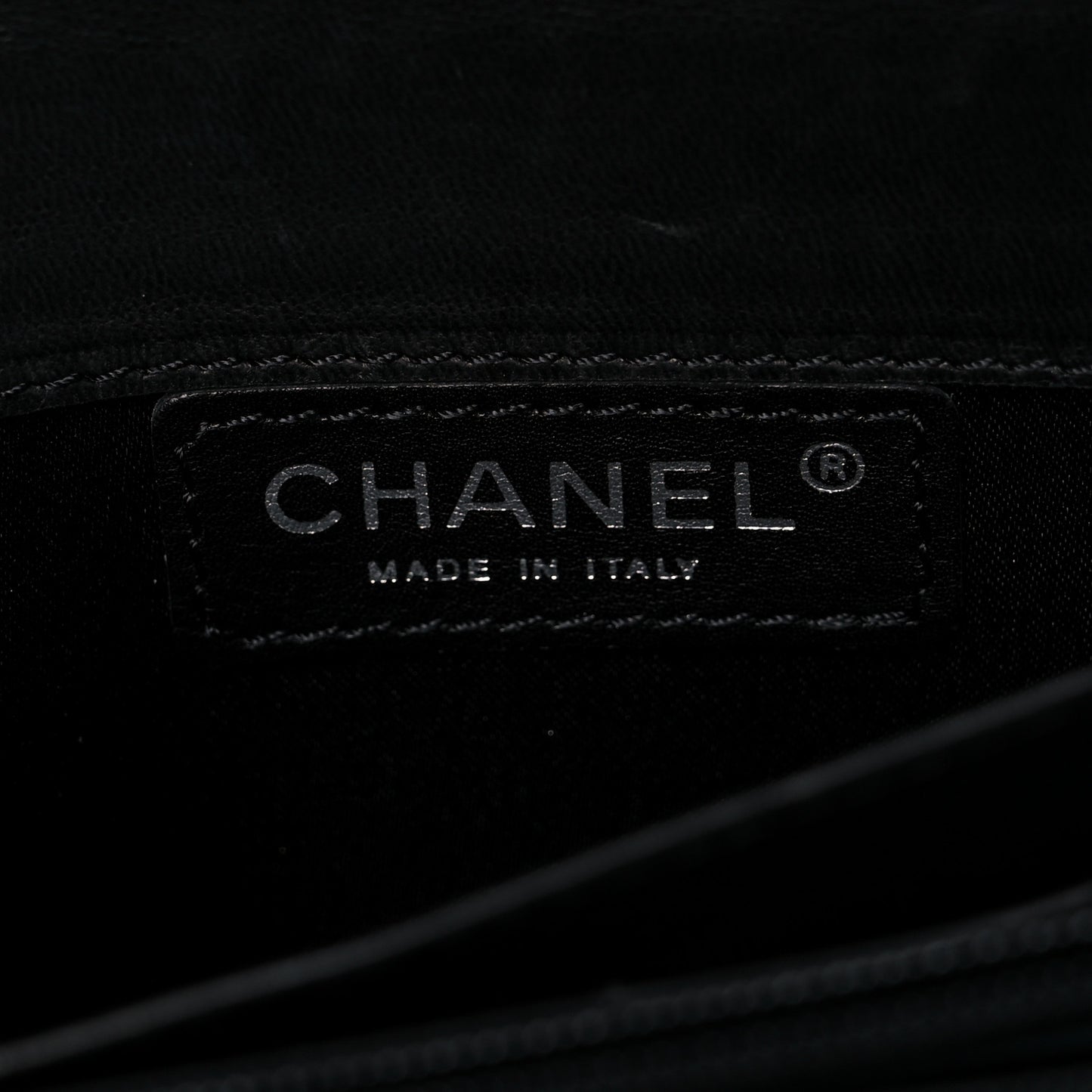 Patent Calfskin Quilted Brilliant East West Flap Clutch Black