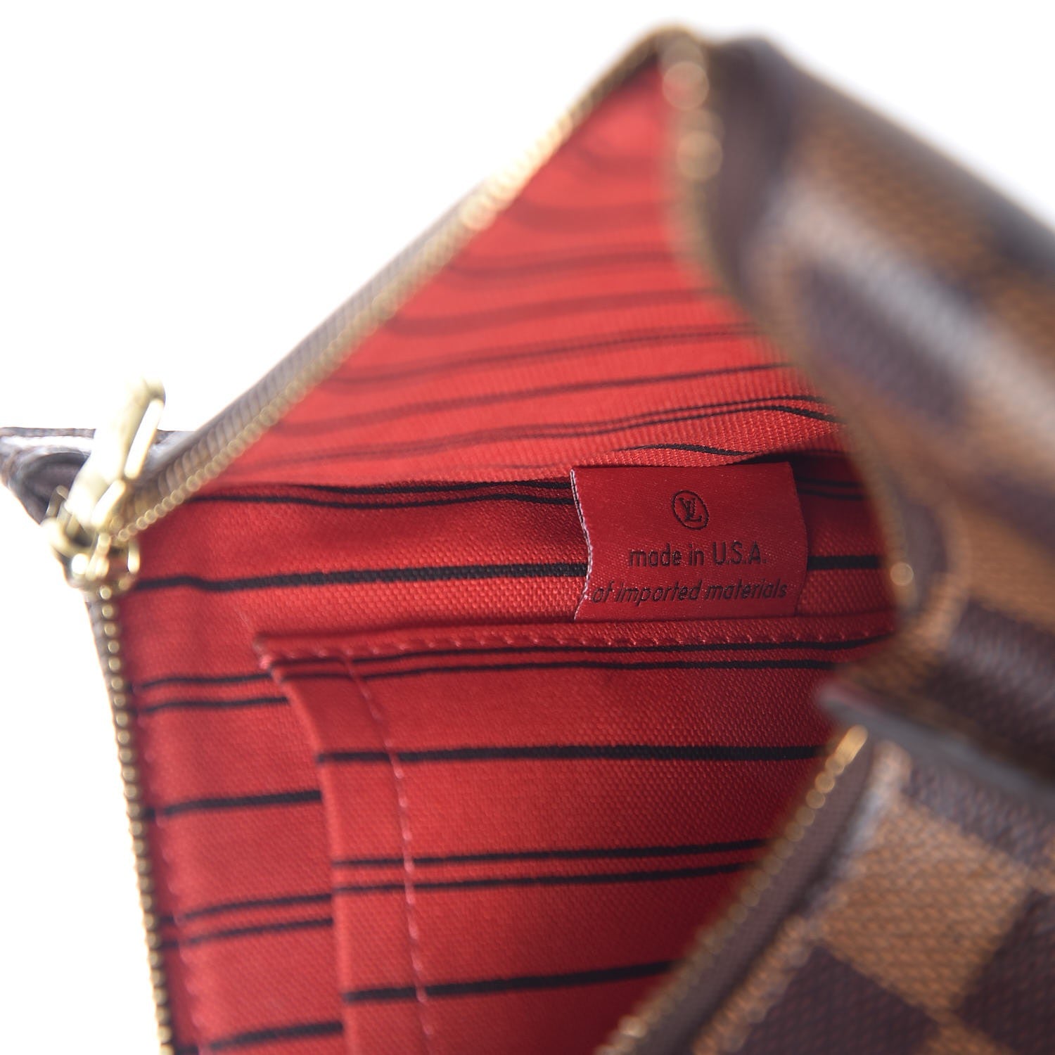 Louis Vuitton Damier Ebene Neverfull MM GM Pochette 7 of 9
