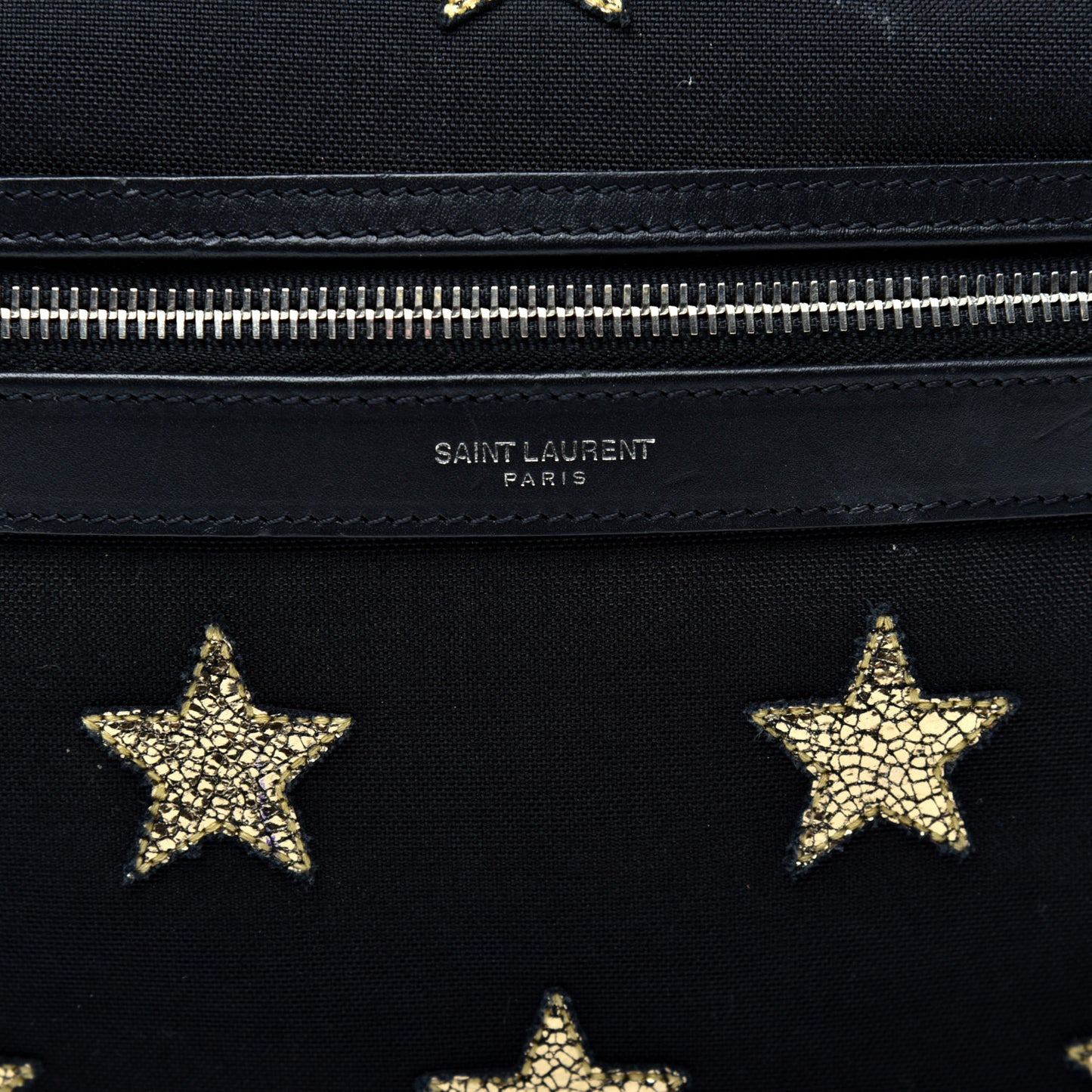 Canvas Star Patch City Backpack Black