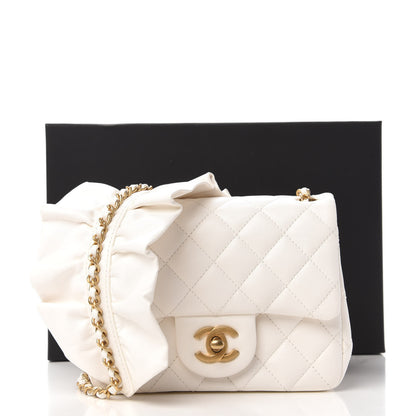 Chanel Lambskin Quilted Mini Romance Square Flap White 11 of 11