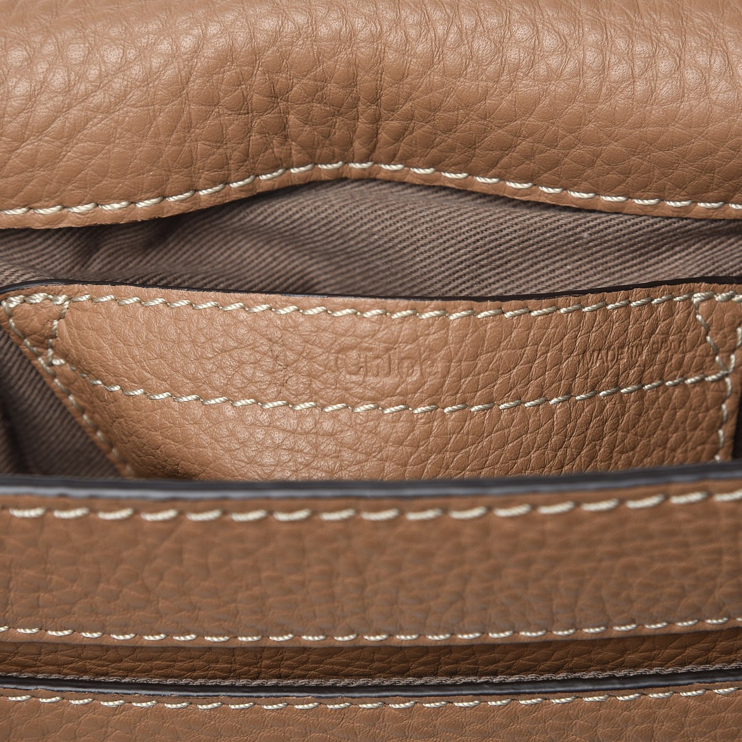 Calfskin Mini Marcie Round Crossbody Bag Nut