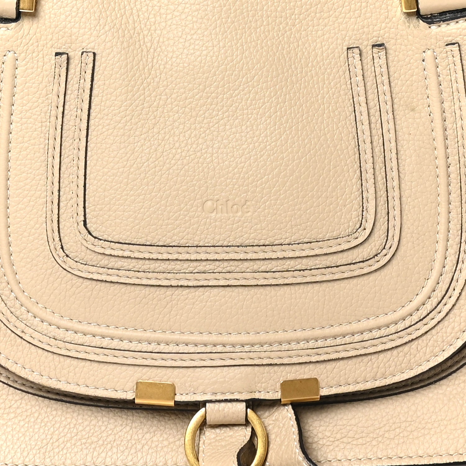 Chloe Calfskin Small Marcie Satchel Root Beige 7 of 9