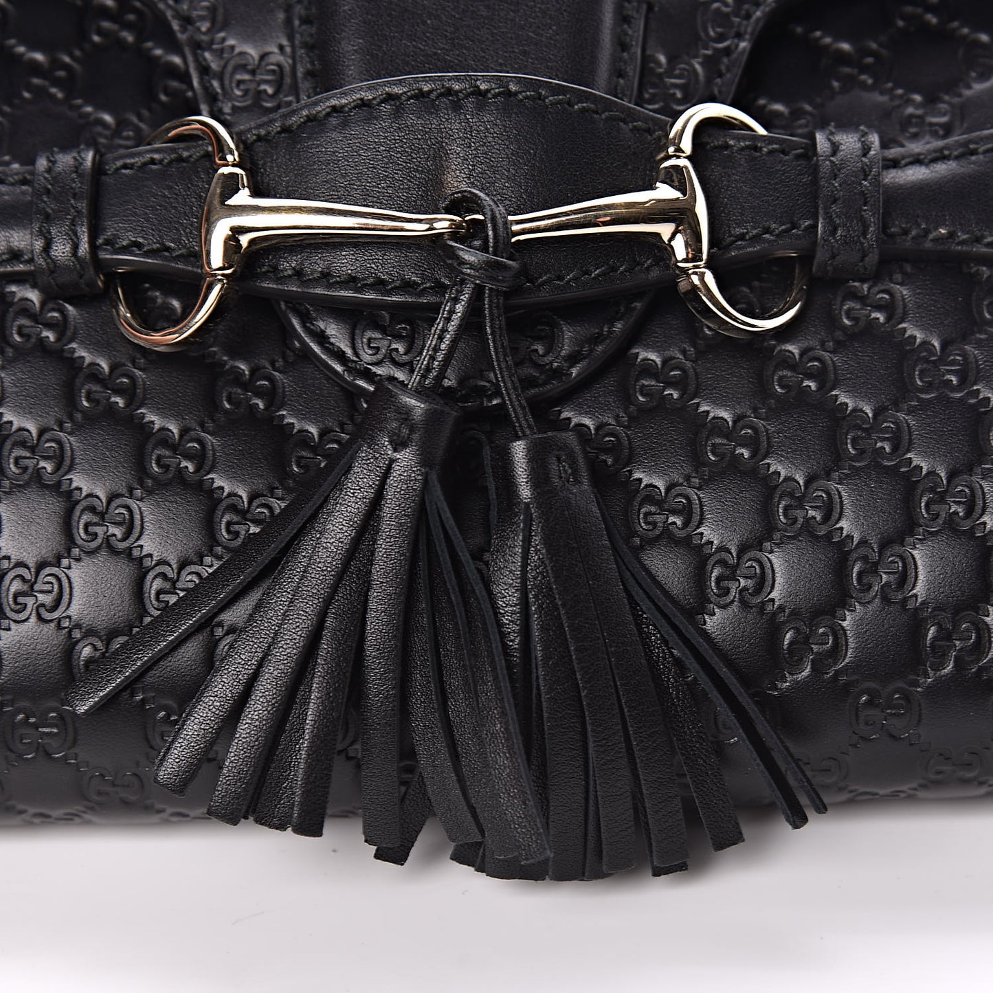 Microguccissima Mini Emily Shoulder Bag Black