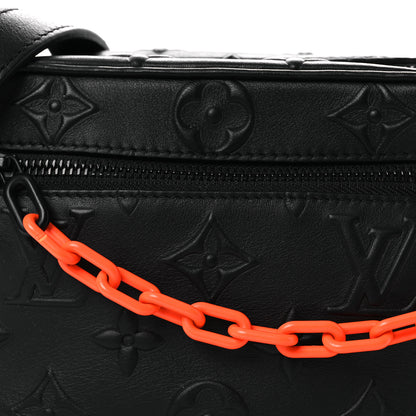 Louis Vuitton Calfskin Debossed Monogram Solar Ray Mini Soft Trunk Black 7 of 11