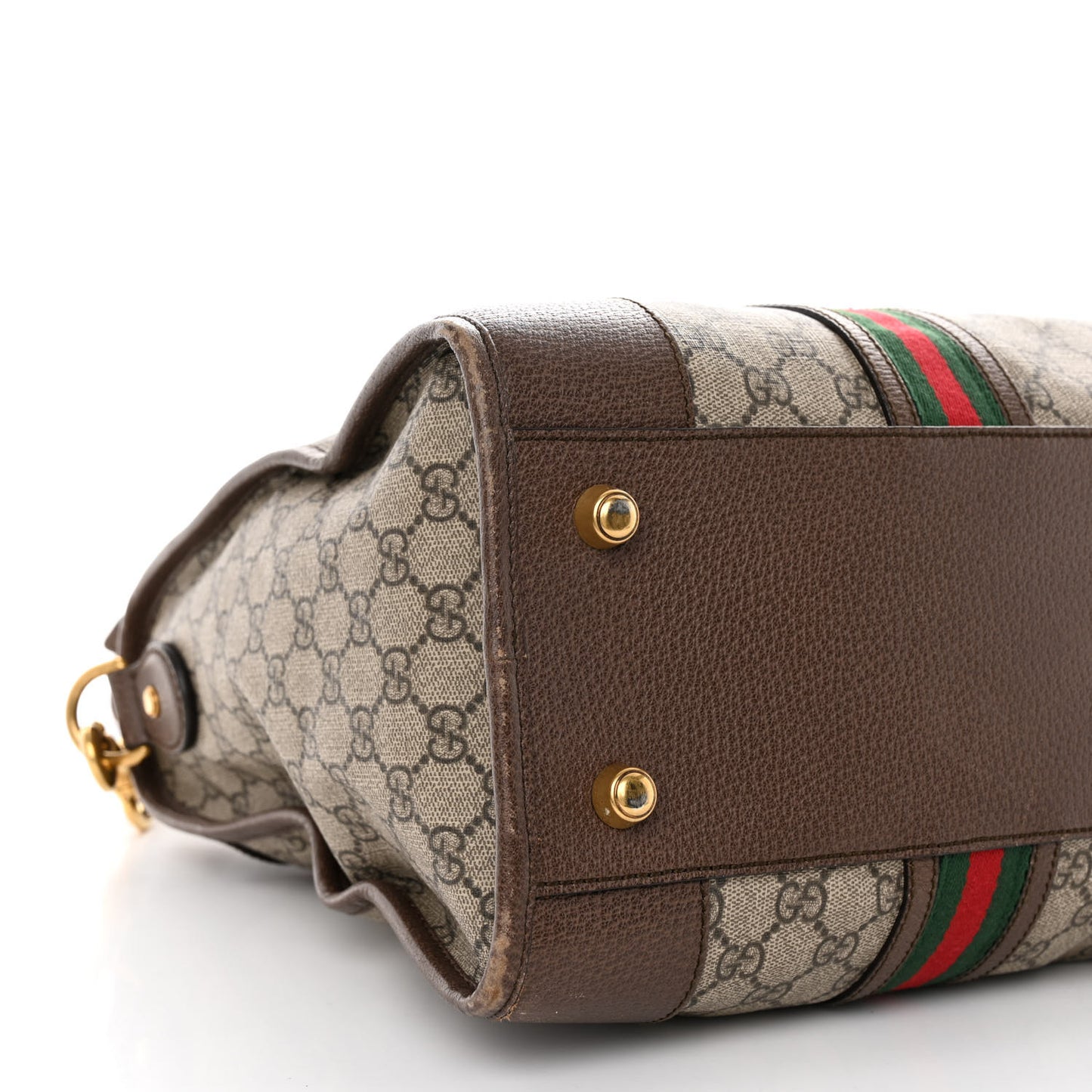 Soft GG Supreme Monogram Web Large Duffle Bag Beige New Acero Crop
