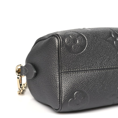 Louis Vuitton Shimmery Empreinte Monogram Giant Speedy Bandouliere 20 Gun Metal 8 of 9
