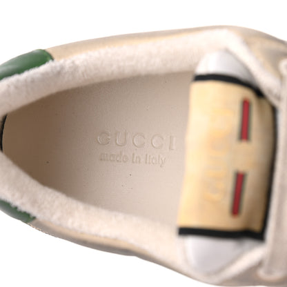 Gucci GG Monogram Nubuck Web Womens Screener Sneakers 39 New Sand Dusty Milk Vintage Green 6 of 9