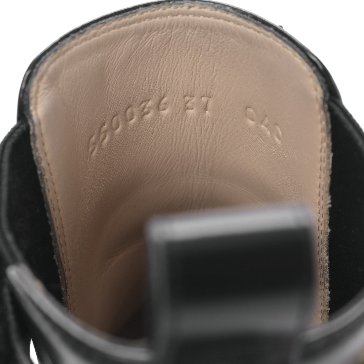 Gucci Calfskin Crystal GG Trip Chelsea Ankle Boots 37 Black 7 of 8