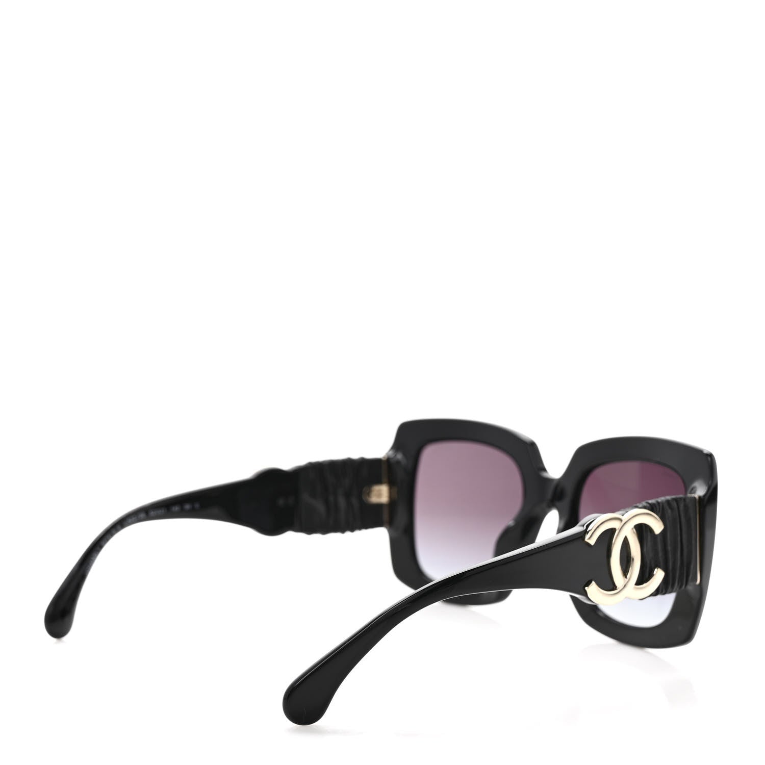 Chanel Acetate Calfskin Square Sunglasses 5474-Q-A Black 4 of 8
