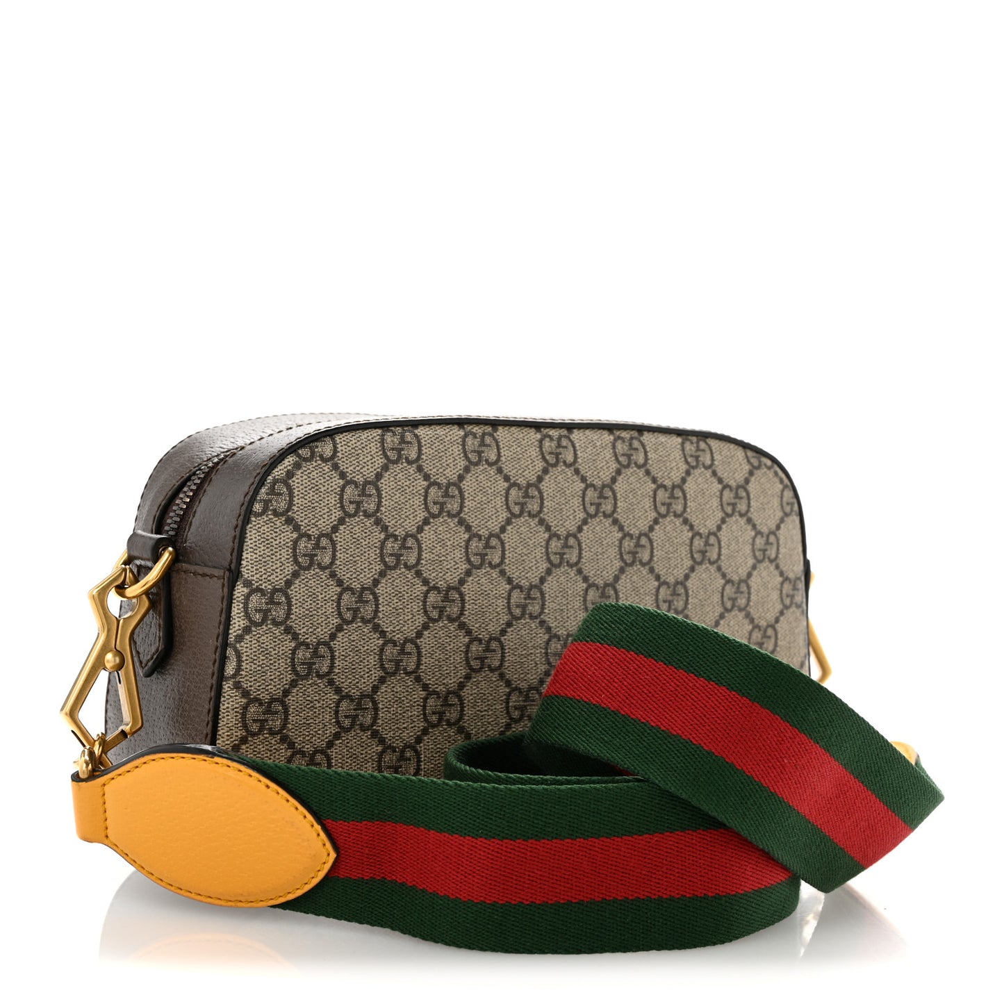 GG Supreme Monogram Web Neo Vintage Shoulder Bag Beige New Acero Crop