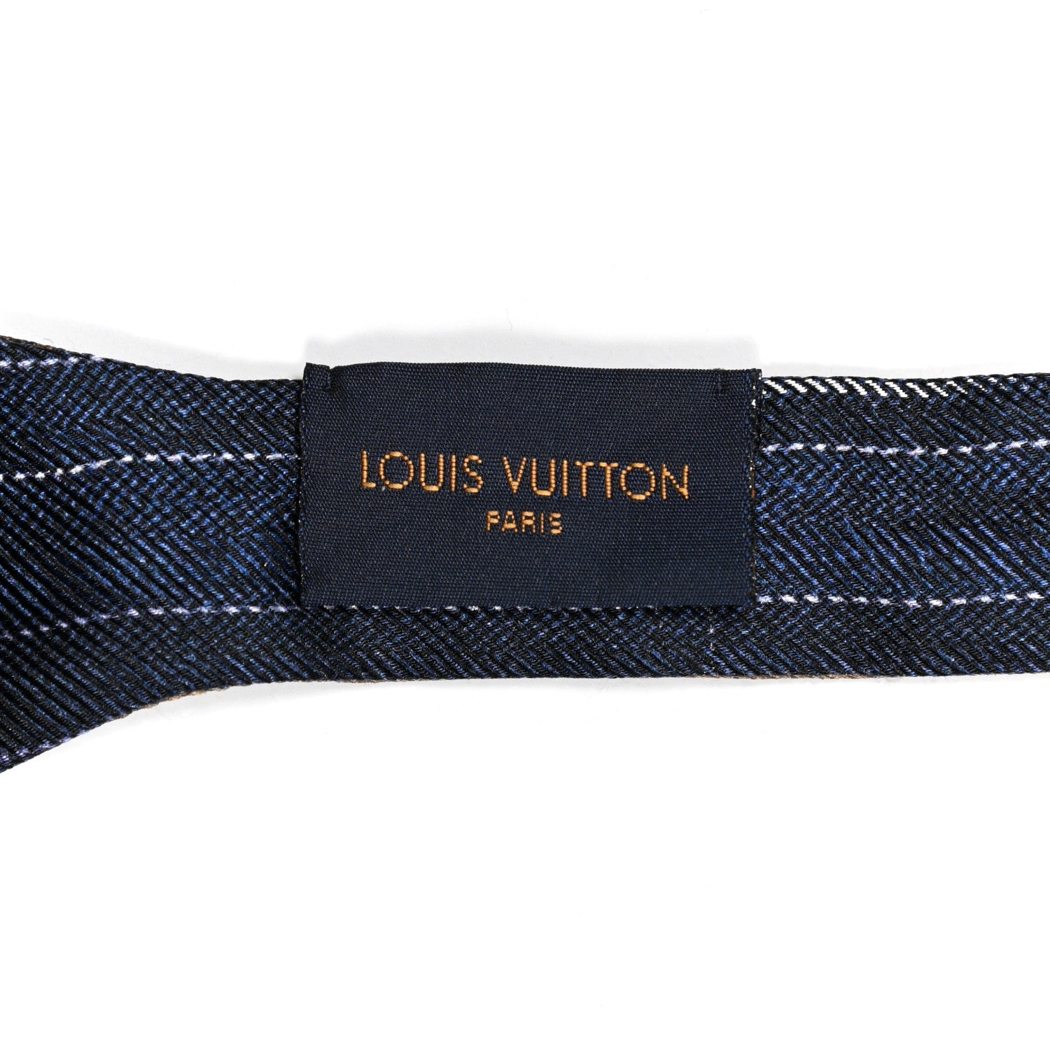 Louis Vuitton Silk Monogram Vuittamins Bandeau 3D Navy 4 of 5