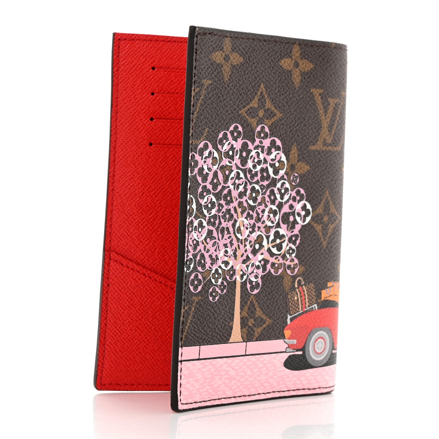 Louis Vuitton Monogram 2019 Christmas Animation Passport Cover Rouge 3 of 8